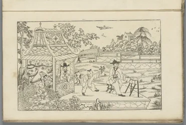 Tambour chinois sur un plateau dans un paysage (Nouvelle inventée Sineesen, première partie)