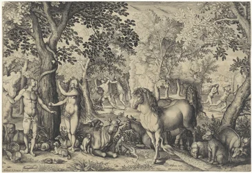 Adam et Ève au paradis