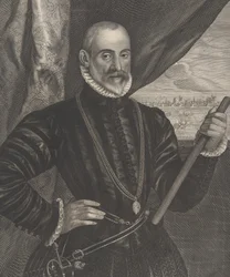 Francisco Valdes, commandant espagnol, de la série Quatuor Personae..., 1649