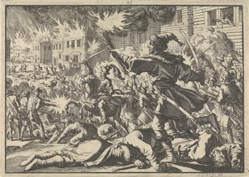Combats dans les rues de Moscou entre Russes et Polonais en 1611, 1698