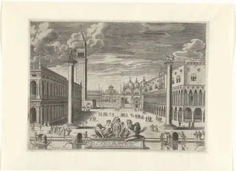 Vue de la Piazzetta à Venise, 1585