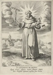 Paysage avec saint Antoine de Padoue