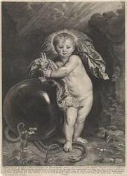 Enfant Jésus avec globe impérial