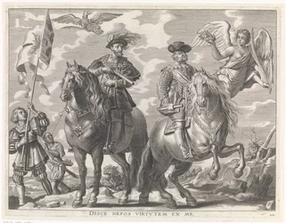 Charles V et Ferdinand à cheval