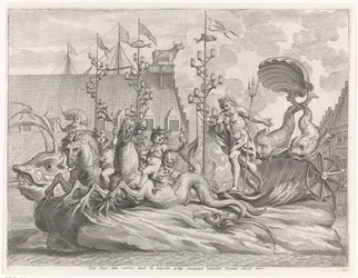 Spectacle avec le char de Neptune