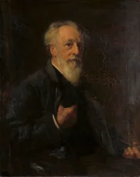Portrait de J.A.B. Stroebel (1821-1905), peintre