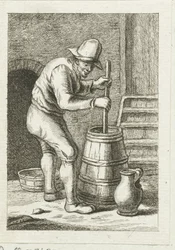 Homme barattant
