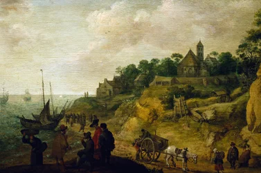 Paysage hollandais, attribué à Pieter de Neyn (1597-1639)