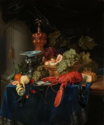 Nature morte avec coupe dorée