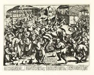 Fête des fous, Moyen Âge. 1906 (lithographie)