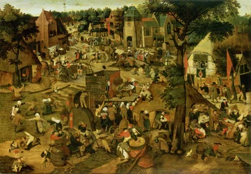 Foire avec présentation théâtrale