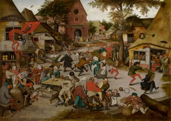 Kermesse de la fête de Saint-Georges (huile sur panneau)