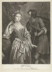 Actrice Catherine Clive dans le rôle de Phillida