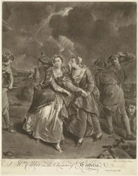 Actrice Susannah Maria Cibber dans le rôle de Cordelia