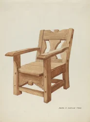 Chaise, vers 1937 (aquarelle)