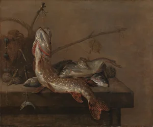 Nature morte avec poisson