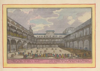 Cour intérieure du Palais Royal à Madrid