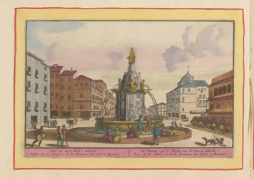 Fontaine sur la Plaza Puerta del Sol à Madrid