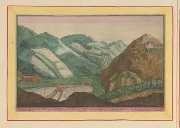 Vue du palais et des jardins des rois maures à Grenade