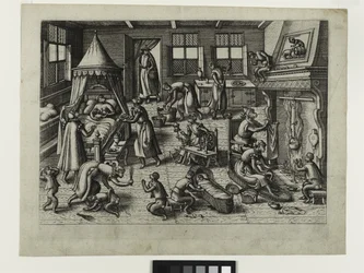 La Nurserie, c.1585 (eau-forte)