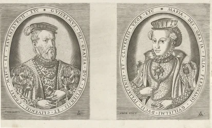 Portraits de Guillaume II, duc de Gueldre, et de Marie d