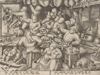 La Cuisine grasse, 1563