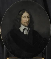 Portrait de Johan de Vries, directeur de la chambre de Rotterdam de la Compagnie néerlandaise des Indes orientales, élu en 1667
