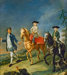 A cheval ... (peinture sur toile)