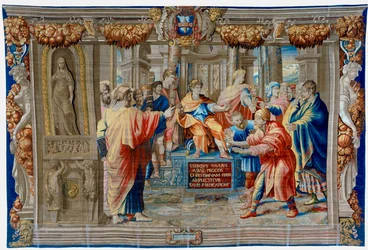 Tapisserie du XVIIe siècle représentant l