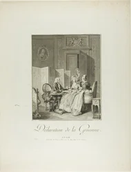 Announcement of Pregnancy, from Monument du Costume Physique et Moral de la fin du Dix-huitième siècle