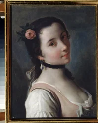 Une fille avec une rose