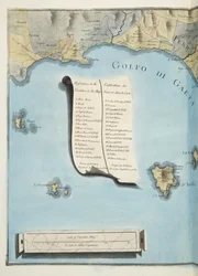 Carte du golfe de Gaeta tirée de 