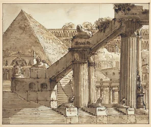 Décor de scène égyptienne