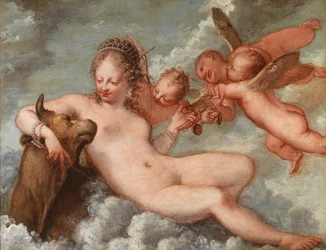 Vénus accompagnée de la Balance et du Taureau