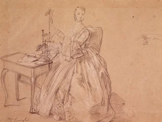 Une femme filant
