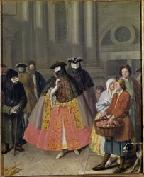 Conversation avec des masques ou le vendeur de pommes