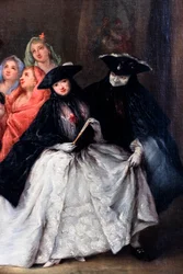 Le Charlatan, détail, vers 1757 (huile sur toile)