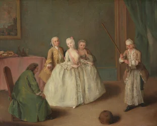 Le jeu de la marmite, vers 1744 (huile sur toile)