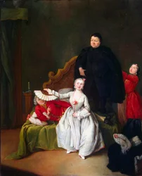 Scène théâtrale, 1752