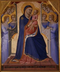 Madone et Enfant en majesté avec des anges, 1340