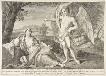 Un ange apparaissant à Agar, 1727-72