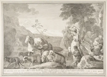 Ésaü et sa famille se séparant de Jacob, 1743-63
