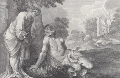 Job réprimandé par sa femme, 1730-1739