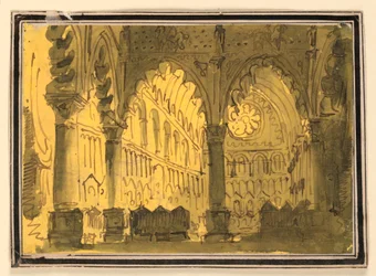 Décor de scène, intérieur d