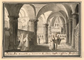 Décor de scène, intérieur d