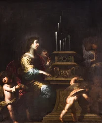 Sainte Cécile,1660 (huile sur toile)
