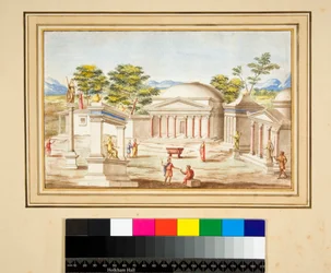 Paysage avec le Panthéon