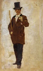 Homme portant un haut-de-forme