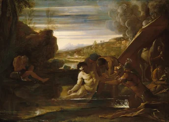 Alexandre le Grand sauvé de la rivière Cydnus