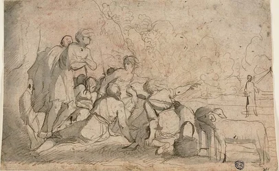 Groupe de Bergers et un Bélier
